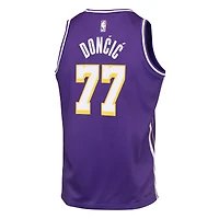 Maillot Swingman violet Jordan Brand Luka Dončić des Los Angeles Lakers pour jeunes - Édition Statement
