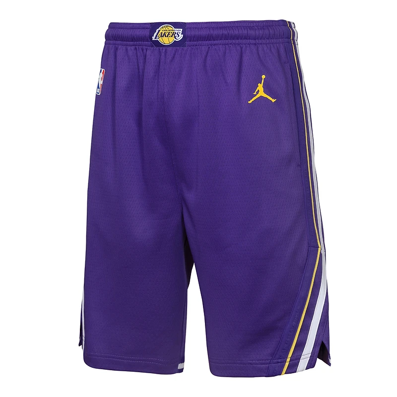 Short Swingman Jordan Brand violet Los Angeles Lakers Authentic Statement Edition pour jeunes