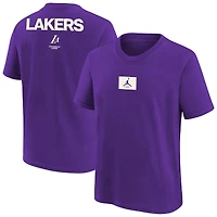 T-shirt Jordan Brand violet pour jeune Los Angeles Lakers Courtside Statement 85