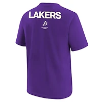 T-shirt Jordan Brand violet pour jeune Los Angeles Lakers Courtside Statement 85