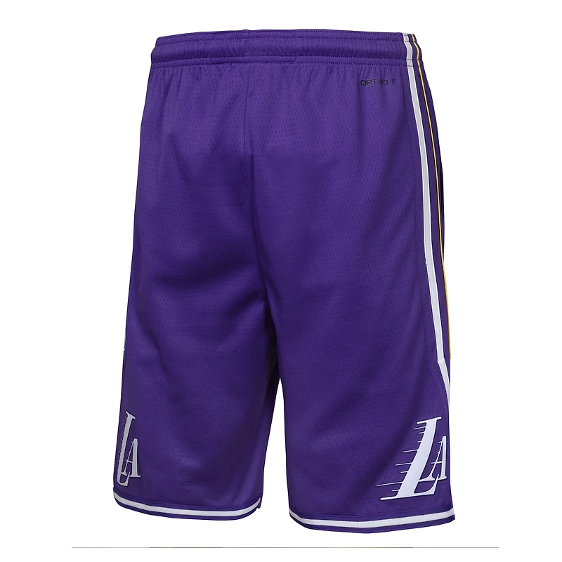 Short Swingman Dri-FIT violet Los Angeles Lakers Statement Edition de Jordan Brand pour jeunes