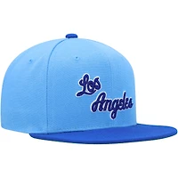 Casquette snapback bicolore bleu poudré/royal Los Angeles Lakers Mitchell & Ness pour jeune