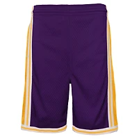 Youth Mitchell & Ness Purple Los Angeles Lakers Hardwood Classics Swingman Shorts