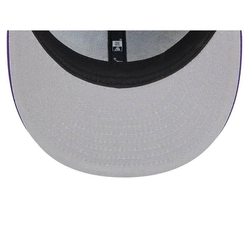 Casquette snapback 9FIFTY Los Angeles Lakers 2024/25 City Edition violette New Era pour jeunes