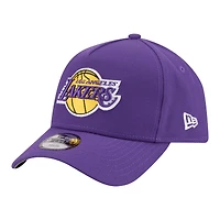Youth New Era  Purple Los Angeles Lakers 9FORTY A-Frame Adjustable Hat