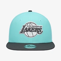 Youth New Era  Turquoise/Charcoal Los Angeles Lakers 9FIFTY Snapback Hat
