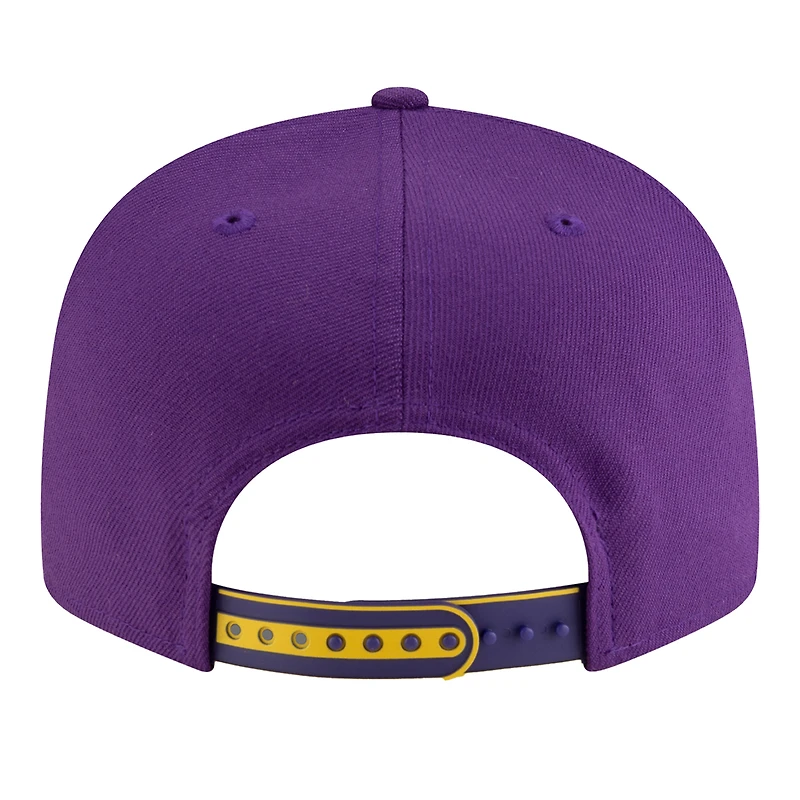 Youth New Era  White/Purple Los Angeles Lakers 2025 NBA Tip Off Split Panel 9FIFTY Snapback Hat