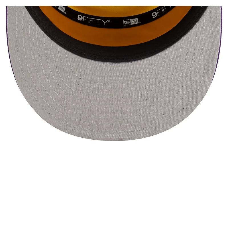 Youth New Era  White/Purple Los Angeles Lakers 2025 NBA Tip Off Split Panel 9FIFTY Snapback Hat