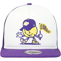 Casquette Snapback 9FIFTY Los Angeles Lakers Court Sport Mascot New Era pour jeune, blanc/violet