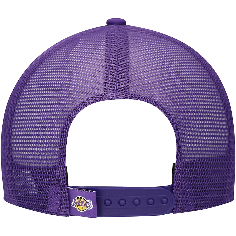 Casquette Snapback 9FIFTY Los Angeles Lakers Court Sport Mascot New Era pour jeune, blanc/violet