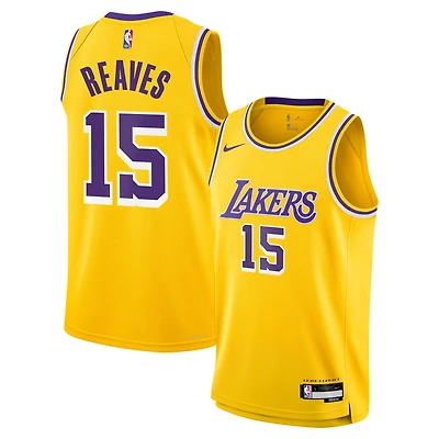 Youth Nike Austin Reaves Gold Los Angeles Lakers Swingman Jersey - Icon Edition