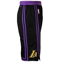 Short de performance Nike Swingman City Edition 2025/26 pour jeunes, noir, Los Angeles Lakers