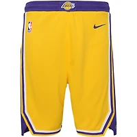 Short Nike doré Los Angeles Lakers Icon Edition en maille Performance Swingman pour jeune