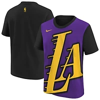T-shirt Nike Max90 City Edition 2025/26 pour jeunes, violet/noir, Los Angeles Lakers