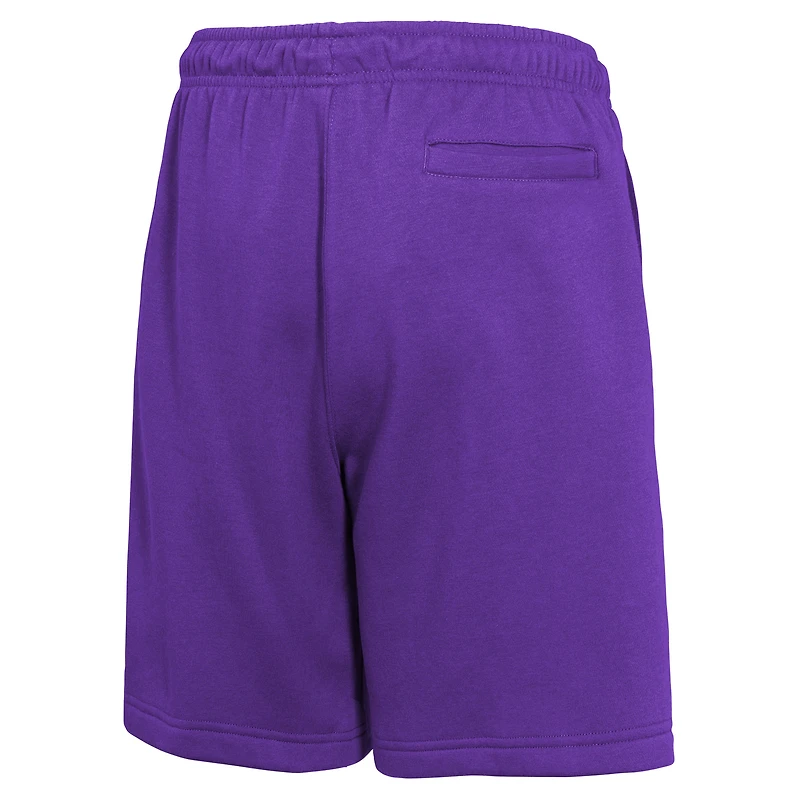 Short en molleton Nike violet pour jeunes Los Angeles Lakers Courtside Club