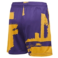 Youth Nike Purple Los Angeles Lakers Courtside Pro Shot Dri-FIT Mesh Practice Shorts