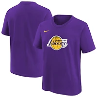 T-shirt Nike violet essentiel avec logo Los Angeles Lakers pour jeune