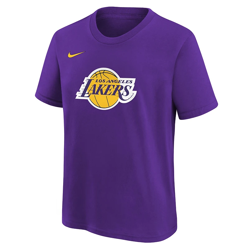 T-shirt Nike violet essentiel avec logo Los Angeles Lakers pour jeune