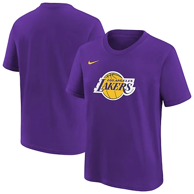 T-shirt Nike violet essentiel avec logo Los Angeles Lakers pour jeune
