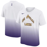 T-shirt Nike Max90 City Edition blanc/violet pour jeunes Los Angeles Lakers 2025/26