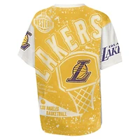 T-shirt imprimé intégral Youth Outerstuff Cream Los Angeles Lakers Top Player