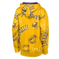 Sweat à capuche Youth Outerstuff Gold Los Angeles Lakers Moving Violation