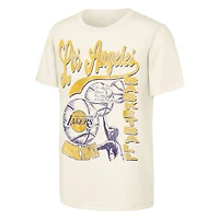 T-shirt naturel pour jeunes Outerstuff avec talon de billet des Los Angeles Lakers