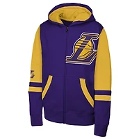 Sweat à capuche zippé violet Youth Outerstuff Los Angeles Lakers Straight to the League