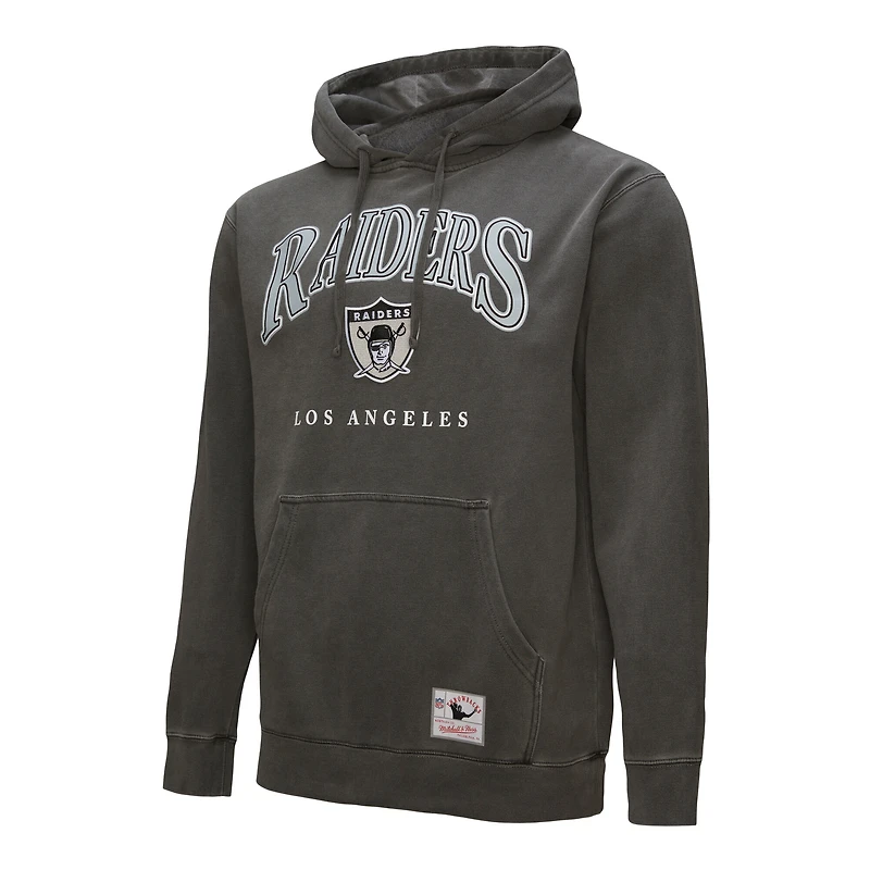 Sweat à capuche gris Mitchell & Ness Los Angeles Raiders Slot