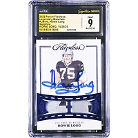Howie Long Los Angeles Raiders Autographed 2022 Panini Flawless Sapphire #LM-HL #/5 CGC Authenticated 9/10 Card