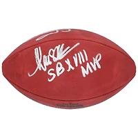 Marcus Allen & Howie Long Los Angeles Raiders Autographed Wilson Duke Full Color Football with "SBXVIII MVP" & "SBXVIII Champ" Inscriptions