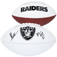 Ballon de football Franklin White Panel autographié par Marcus Allen des Los Angeles Raiders avec l'inscription « NFL MVP 85 »