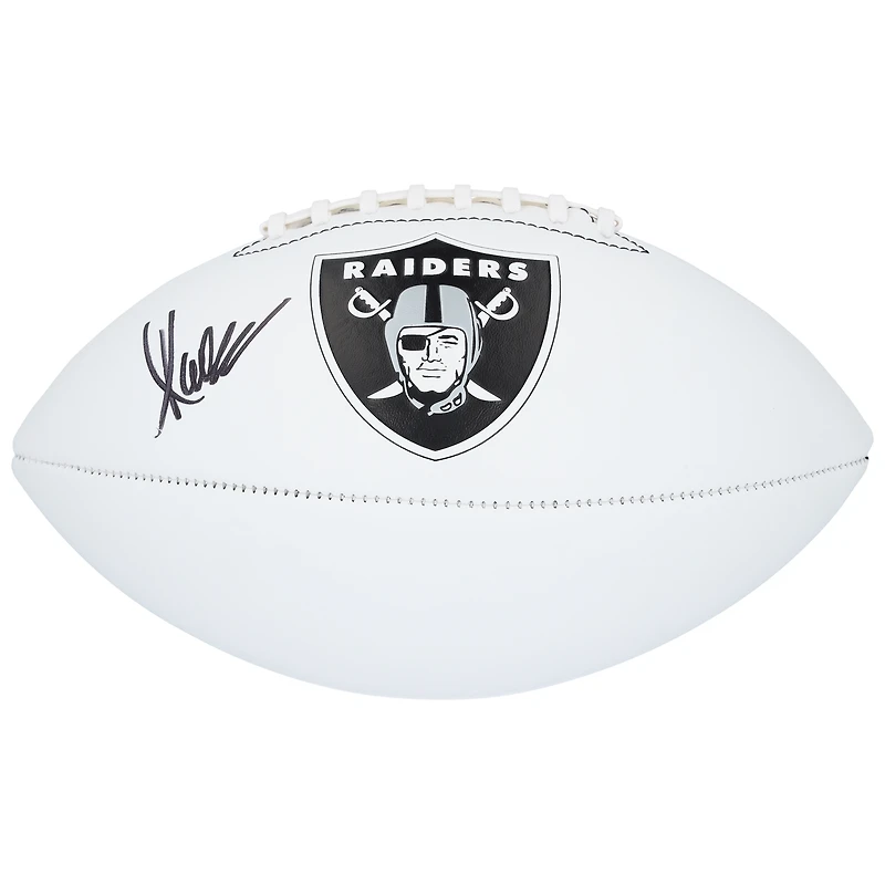 Ballon de football américain Franklin White Panel autographié par Marcus Allen des Raiders de Los Angeles