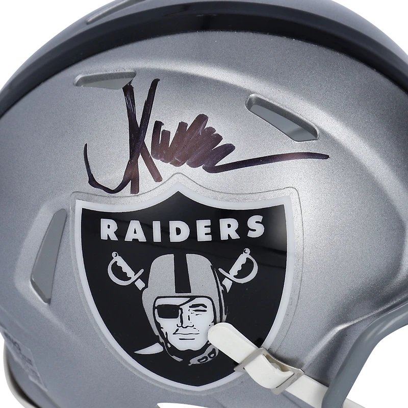 Casque Riddell Speed Mini autographié par Marcus Allen des Los Angeles Raiders