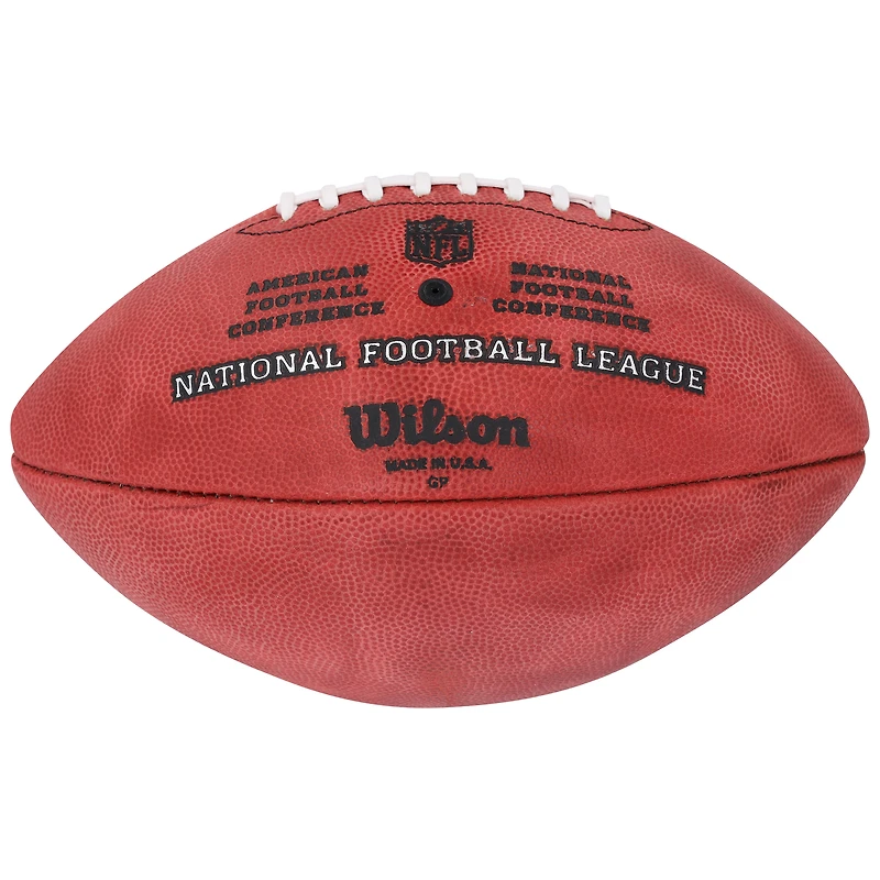 Ballon de football Wilson Duke dédicacé par Marcus Allen des Los Angeles Raiders