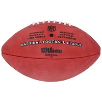 Ballon de football américain Wilson Duke en couleur, autographié par Marcus Allen des Raiders de Los Angeles, avec inscription « MVP NFL 1985 ».