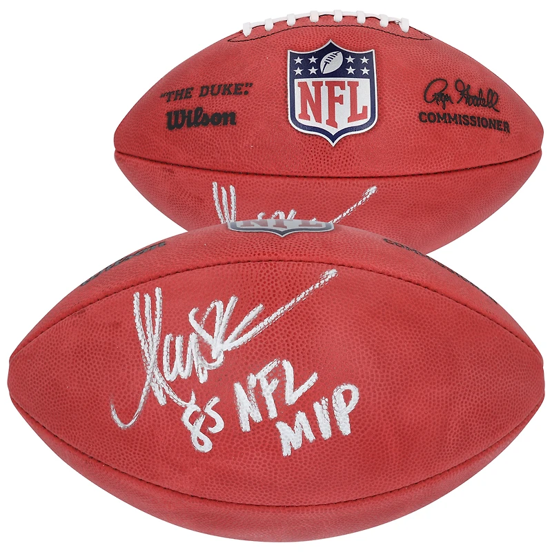 Marcus Allen Los Angeles Raiders Autographed Wilson Duke Full Color Football with "85 NFL MVP" Inscription
