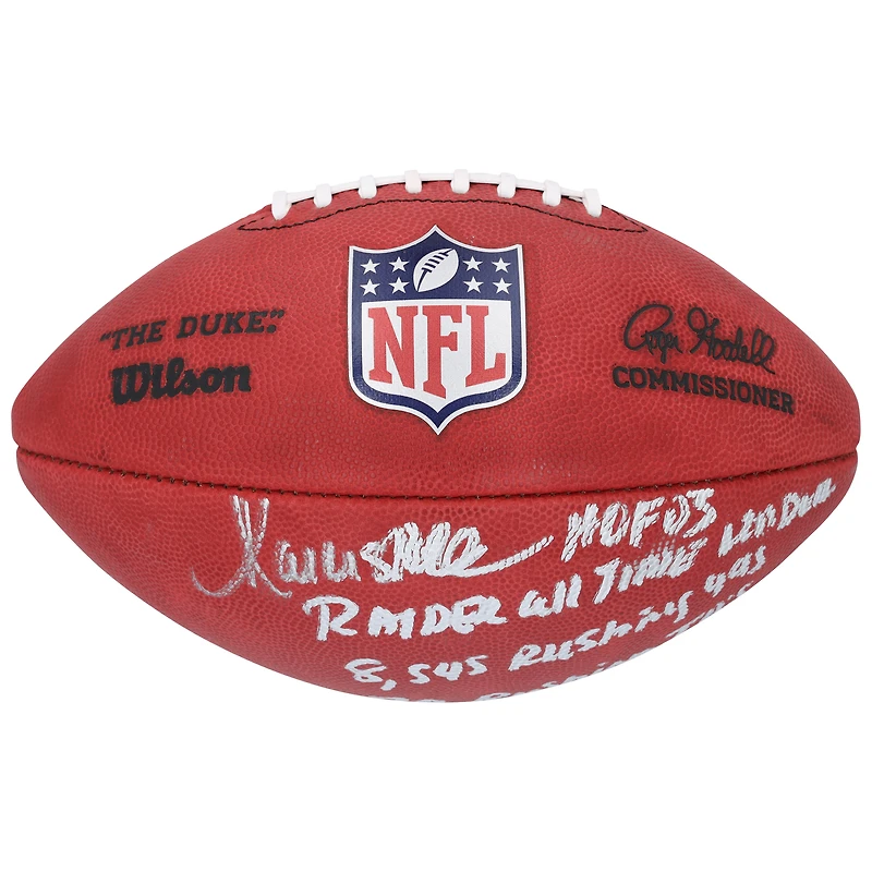 V106832 Raid Marcus Allen Las Vegas Raiders Ballon de football couleur autographié Duke avec plusieurs inscriptions - Édition limitée n° 1 sur 5 Marcus Allen AUT FOOTBALL 45840 AUTBALFTB FTBLAL0064