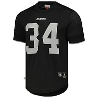 Mitchell & Ness Bo Jackson noir Los Angeles Raiders Gridiron Classics nom et numéro du joueur retraité haut en maille