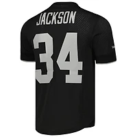 Men's Mitchell & Ness Bo Jackson Black Los Angeles Raiders Gridiron Classics Retired Player Name Number Mesh Top