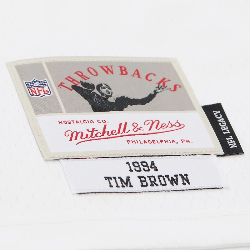 Maillot réplique blanc Mitchell & Ness Tim Brown des Los Angeles Raiders 1994 Legacy pour homme