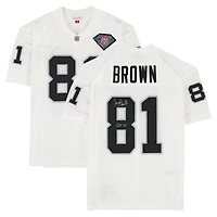 Tim Brown Los Angeles Raiders Autographed White 1994 Mitchell & Ness Authentic Jersey with "HOF 15" Inscription