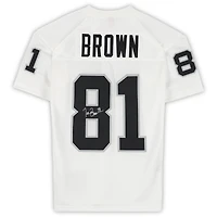 Tim Brown Los Angeles Raiders Autographed White 1994 Mitchell & Ness White Authentic Jersey 