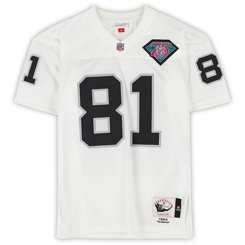 Tim Brown Los Angeles Raiders Autographed White 1994 Mitchell & Ness White Authentic Jersey 