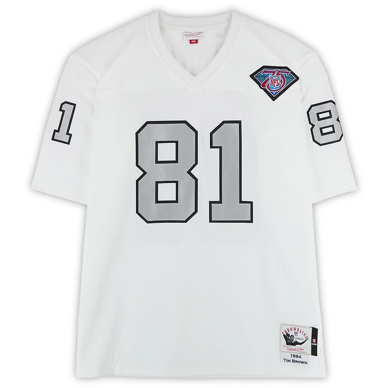 Tim Brown Los Angeles Raiders Autographed White Mitchell & Ness 1994 Authentic Jersey