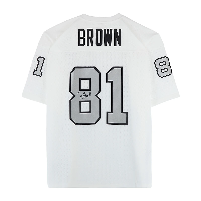 Tim Brown Los Angeles Raiders Autographed White Mitchell & Ness 1994 Authentic Jersey