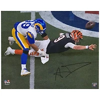 Aaron Donald Los Angeles Rams Autographed 16" x 20" Super Bowl LVI Champions Sack Photograph