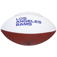 Ballon de football américain Franklin White Panel autographié par Aaron Donald des Rams de Los Angeles