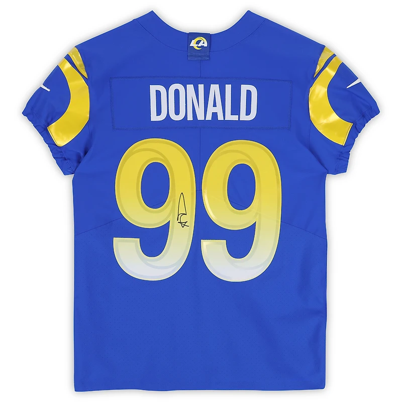 Aaron Donald Los Angeles Rams Autographed Royal Nike Elite Jersey