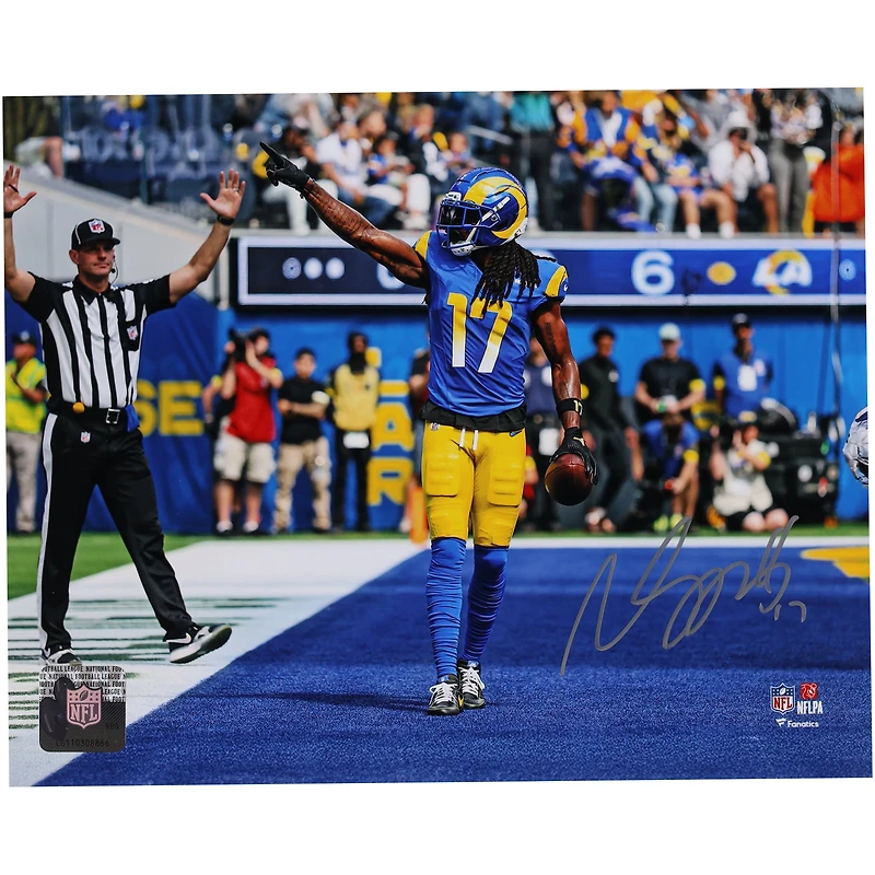 Davante Adams Los Angeles Rams Autographed 8" x 10" Touchdown Celebration Photograph